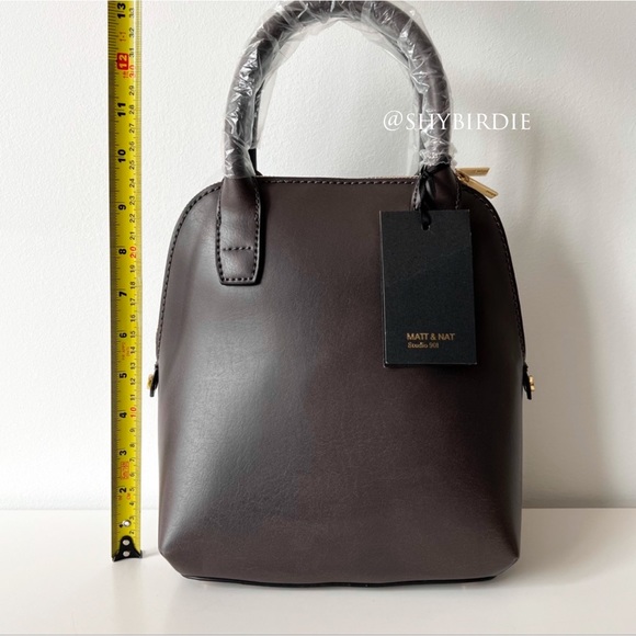 NWT Matt & Nat Gessi Small Satchel, Charcoal, Limited Edition - Picture 6 of 16